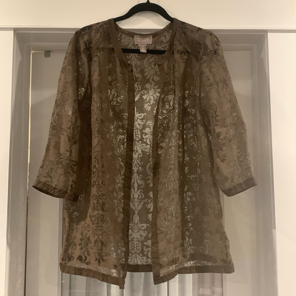 Chicos sheer jacket